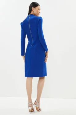 Coast Premium Panelled Bodycon Dress -Coast Sales Store bcc01705 cobalt xl 2