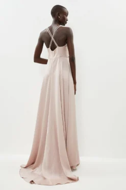 Coast Premium Satin Maxi Dress -Coast Sales Store bcc01750 blush xl 2