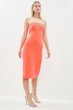 Coast Nick Grindrod Premium Beaded Bandeau Dress