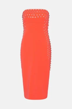 Coast Nick Grindrod Premium Beaded Bandeau Dress -Coast Sales Store bcc01887 coral xl 3