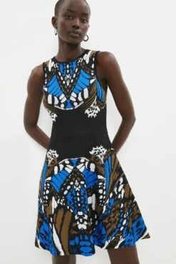 Coast Embellished Butterfly Jacquard Dress