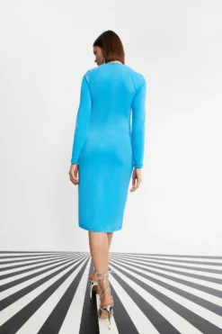 Coast Nick Grindrod Slinky Jersey Cold Shoulder Halter Neck Dress -Coast Sales Store bcc01963 bright20blue xl 2 scaled