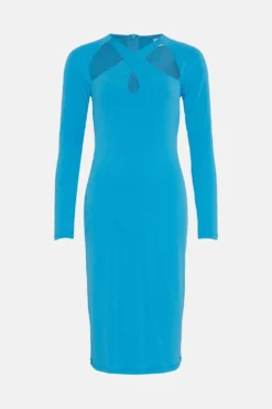 Coast Nick Grindrod Slinky Jersey Cold Shoulder Halter Neck Dress -Coast Sales Store bcc01963 bright20blue xl 3