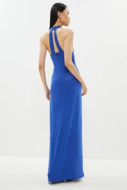 Coast Twist Front Maxi Dress -Coast Sales Store bcc02006 cobalt xl 2