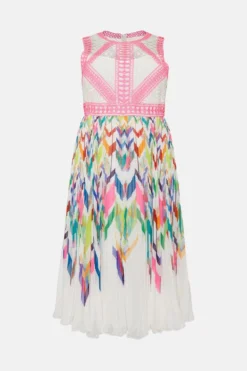 Coast Plus Size Nick Grindrod Print Trim Midi Dress -Coast Sales Store bcc02064 multi xl 3