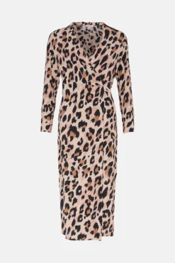 Coast Petite Collared Midi Wrap Dress -Coast Sales Store bcc02169 neutral xl 3