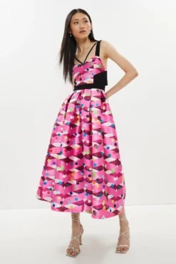 Coast Nick Grindrod Structured Twill Midi Dress