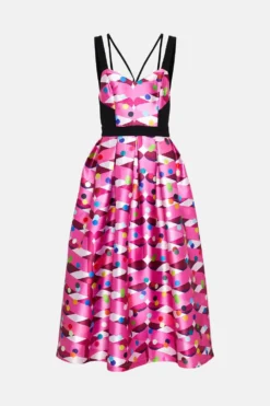 Coast Nick Grindrod Structured Twill Midi Dress -Coast Sales Store bcc02173 multi xl 3