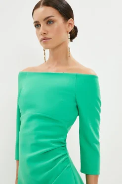 Coast Petite Slash Neck Body Sculpt Midi Dress -Coast Sales Store bcc02266 bright20green xl 1