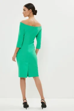 Coast Petite Slash Neck Body Sculpt Midi Dress -Coast Sales Store bcc02266 bright20green xl 2