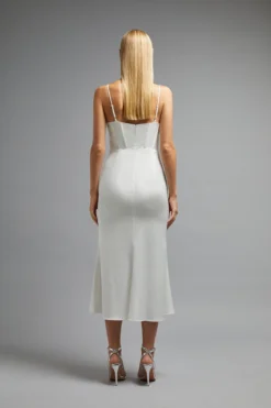 Coast ​​Cowl Detail Satin Midi Dress With Corset -Coast Sales Store bcc02318 ivory xl 2 scaled