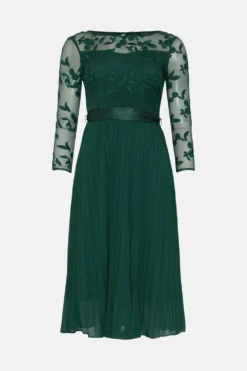 Coast Petite Embroidered Long Sleeve Midi Dress -Coast Sales Store bcc02564 forest xl 3