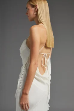 Coast Ruffle Detail Tiered Hem Maxi Dress -Coast Sales Store bcc02595 ivory xl 5 scaled