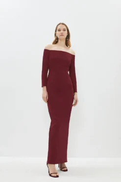 Coast Bardot Maxi Long Sleeve Dress