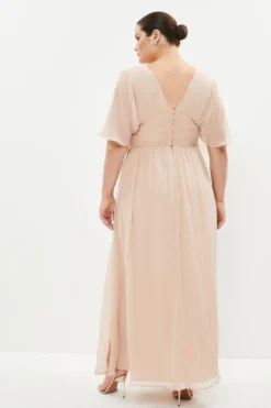Coast Plus Size Angel Sleeve Chiffon Maxi Dress -Coast Sales Store bcc02672 blush xl 2
