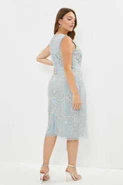 Coast Plus Size Premium Embellished Midi Dress -Coast Sales Store bcc02783 pale20blue xl 2