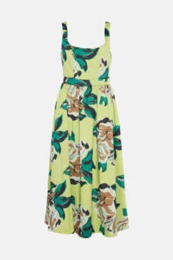 Coast Premium Jacquard Corset Midi Dress​ -Coast Sales Store bcc02815 green xl 3