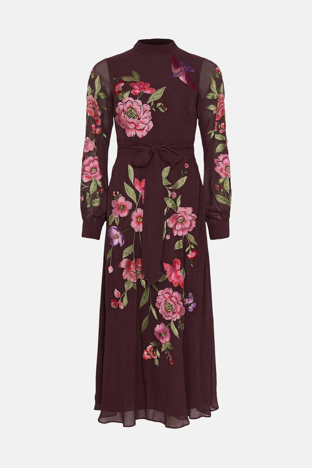 Coast Alexandra Gallagher Floral Embroidered Midi Dress 4 Coast Alexandra Gallagher Floral Embroidered Midi Dress - Image 4