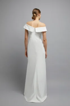 Coast Bardot Cross Front Puddle Hem Maxi Dress -Coast Sales Store bcc02892 ivory xl 2 scaled