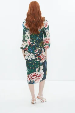 Coast Alexandra Gallagher High Neck Midi Dress -Coast Sales Store bcc02941 multi xl 2