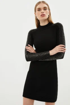 Coast Hot Fix Stud Mini Dress