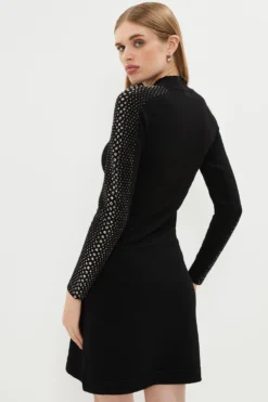 Coast Hot Fix Stud Mini Dress -Coast Sales Store bcc02985 black xl 2