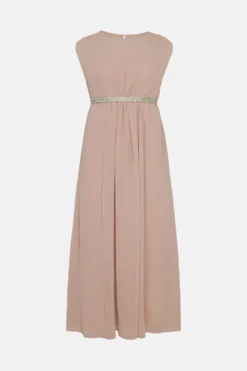 Coast Plus Size Embellished Belt Maxi Dress -Coast Sales Store bcc03100 blush xl 3