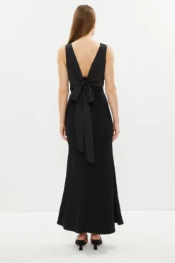 Coast Slip Dress With Tie Back -Coast Sales Store bcc03112 black xl 2