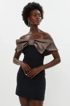 Coast Oversized Bow Mini Dress