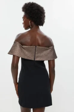 Coast Oversized Bow Mini Dress -Coast Sales Store bcc03192 gold xl 2