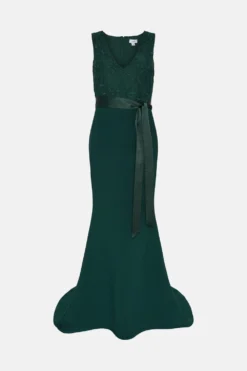 Coast Embroidered Bodice Puddle Hem Maxi Dress -Coast Sales Store bcc03238 forest xl 3