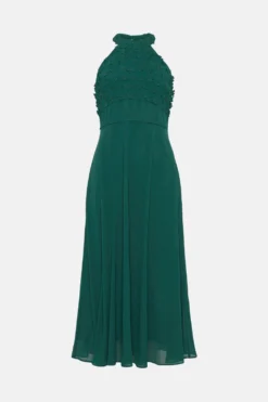 Coast 3d Floral Halter Neck Midi Dress -Coast Sales Store bcc03265 forest xl 3