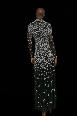 Coast Premium Leopard Sequin Ombre Maxi Dress -Coast Sales Store bcc03367 black xl 2