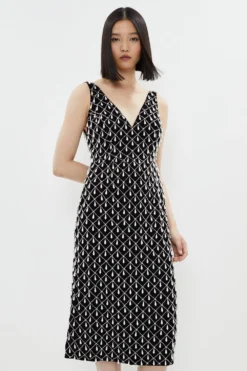Coast Premium Midi Dress In Pearl Embellishment