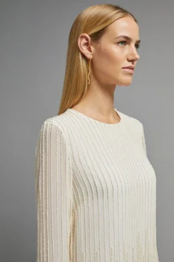 Coast Long Sleeve Embellished Fringe Detail Mini Dress -Coast Sales Store bcc03468 ivory xl 4