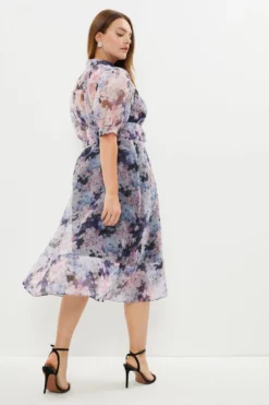 Coast Plus Size Organza Shirt Dress -Coast Sales Store bcc03486 purple xl 2