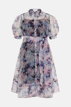 Coast Plus Size Organza Shirt Dress -Coast Sales Store bcc03486 purple xl 3