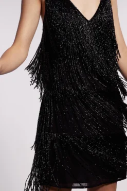 Coast Beaded Fringe Mini Dress -Coast Sales Store bcc03514 black xl 1 scaled