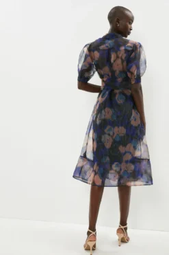 Coast Organza Shirt Dress -Coast Sales Store bcc03561 blue xl 2