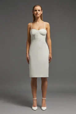 Coast Petite Corset Detail Midi Dress