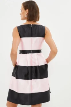 Coast Full Skirt Twill Mini Dress -Coast Sales Store bcc03677 pink xl 2