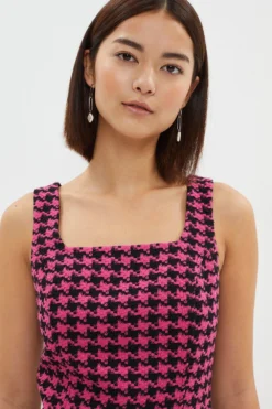 Coast Petite Tweed Panelled Midi Pencil Dress -Coast Sales Store bcc03746 pink xl 5