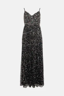 Coast Petite Premium Multi Colour Sequin Maxi Dress -Coast Sales Store bcc03750 black xl 3
