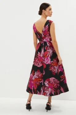 Coast Petite Premium Jacquard Midaxi Dress -Coast Sales Store bcc03775 black xl 2