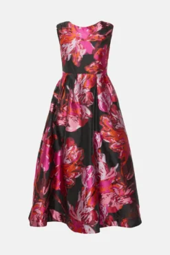 Coast Petite Premium Jacquard Midaxi Dress -Coast Sales Store bcc03775 black xl 3