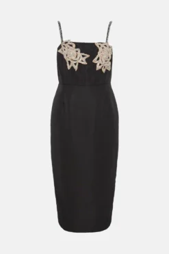 Coast Midi Cami Dress With Crystals -Coast Sales Store bcc03779 black xl 3