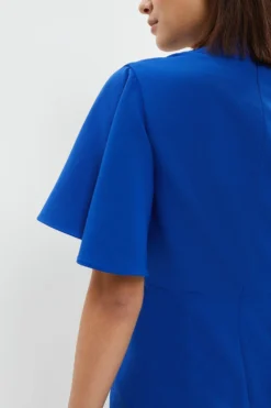 Coast Petite V Neck Flare Sleeve Pencil Dress -Coast Sales Store bcc03811 cobalt xl 5