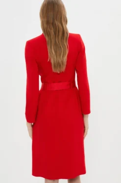 Coast Premium Midi Tuxedo Belted Dress -Coast Sales Store bcc03818 red xl 2 scaled