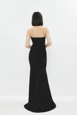 Coast Corset Detail Maxi Dress With Puddle Hem -Coast Sales Store bcc03859 black xl 2