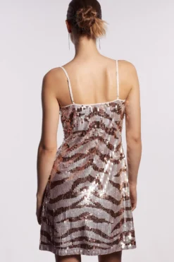 Coast Cowl Neck Sequin Mini Dress In Sequin -Coast Sales Store bcc03901 pink xl 2 scaled
